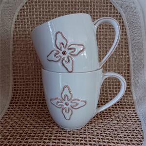 STARBUCKS 2008 3D Flower Coffee Mugs